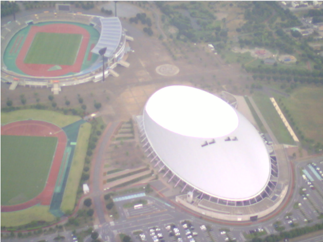上空写真：熊谷スポーツ文化公園（可視画像）