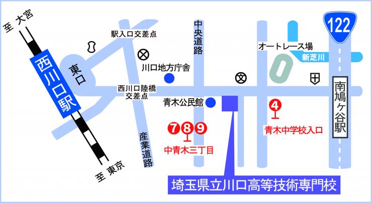 2019川口駅より案内図