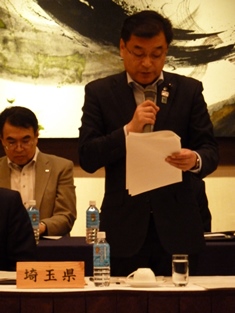本県提案事項について説明する小林議長（平成29年5月16日）