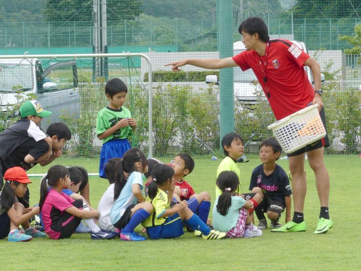 サッカー教室の様子