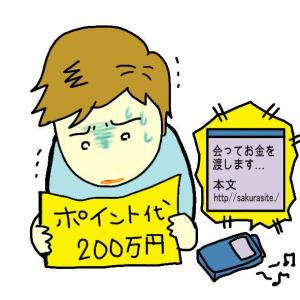 イラスト：ポイント代を請求される