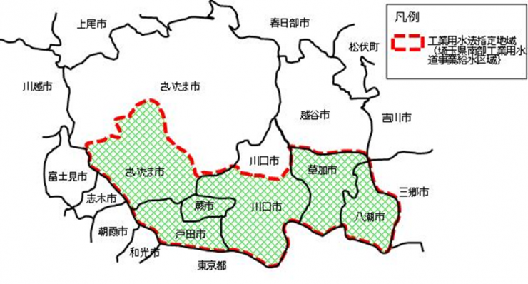 工業用水法の指定地域