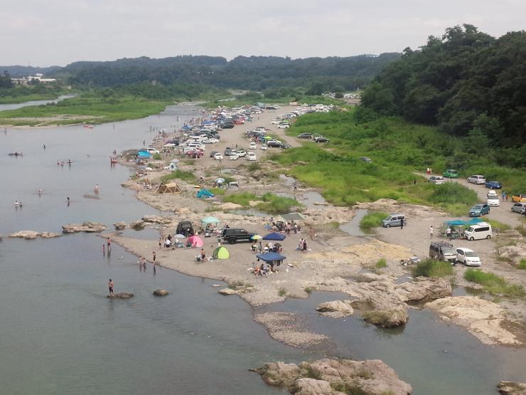 荒川 寄居町 かわせみ河原 埼玉県