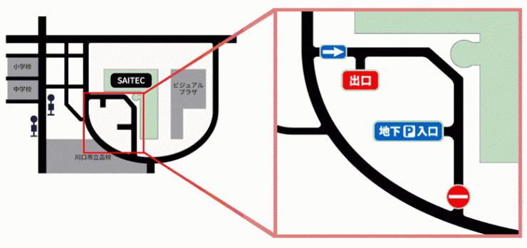 SAITEC駐車場案内