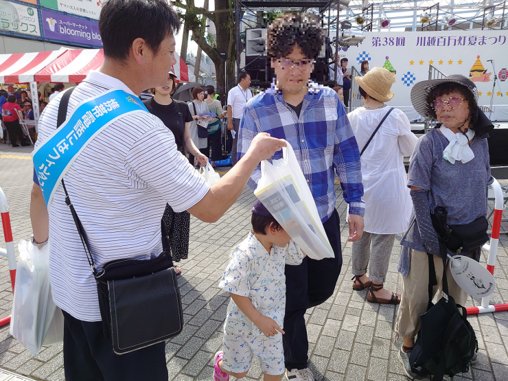 川越市非行防止キャンペーンの様子2