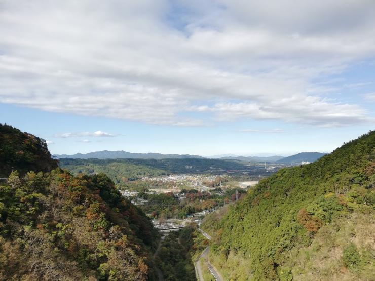 浦山ダムから見た景色