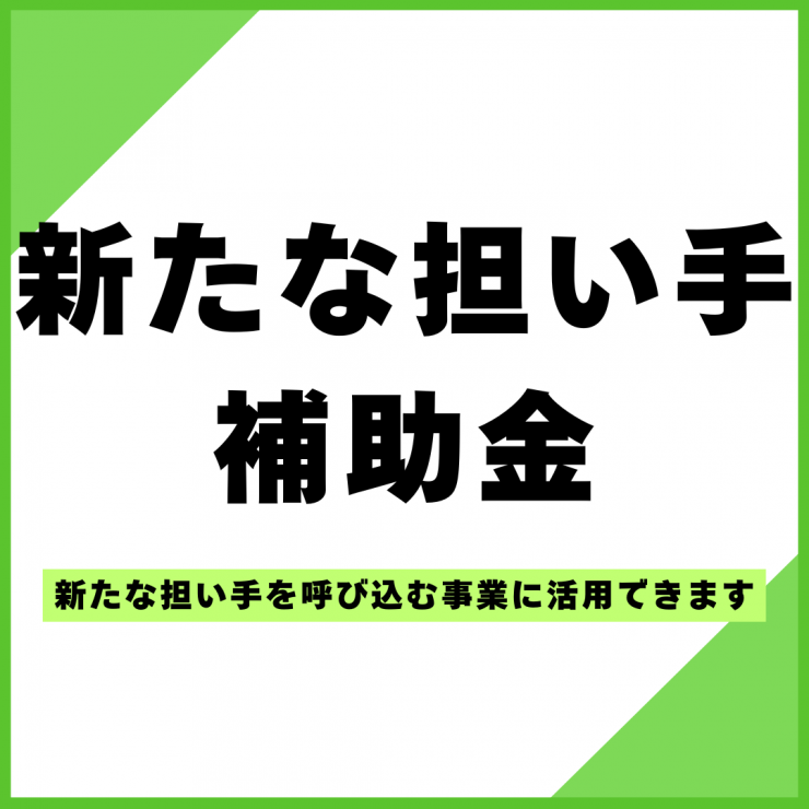 新たな担い手補助金