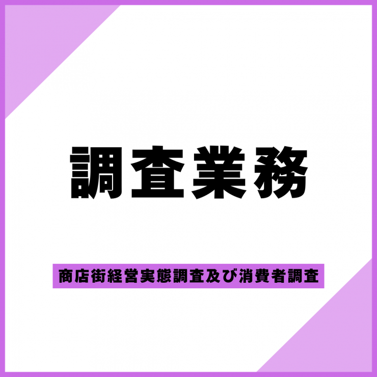 商店街経営実態調査