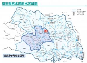 吉見浄水場給水区域