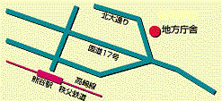 熊谷県税事務所の地図2