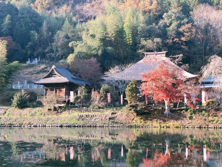 久昌寺弁天池と本堂