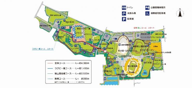 熊谷スポーツ文化公園マップ