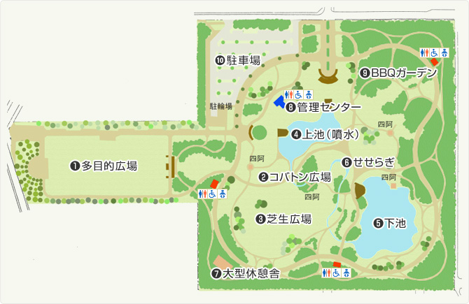 彩の森入間公園マップ