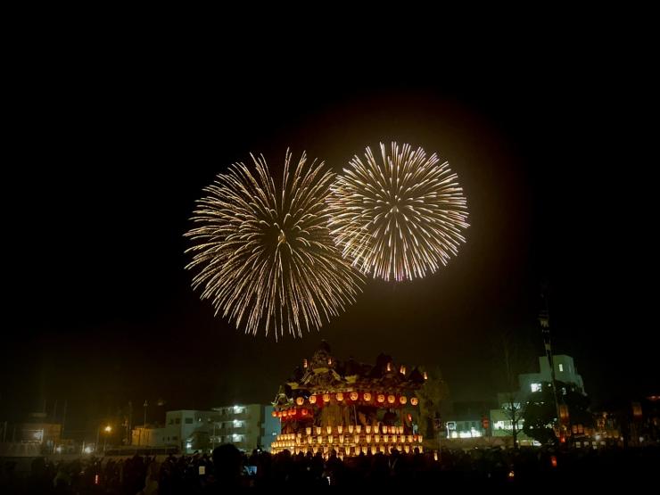 秩父夜祭の花火