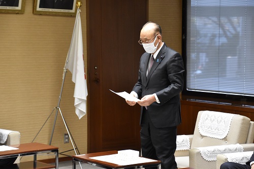 写真：受賞議員あいさつ
