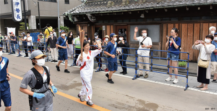 聖火リレー（蕨市・戸田市）