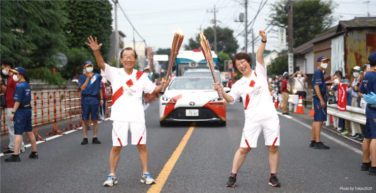 聖火リレー（富士見市・三芳町・ふじみ野市）