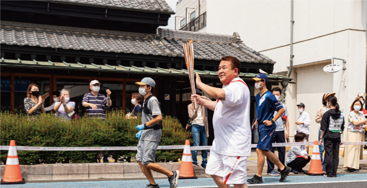 聖火リレー（春日部市）