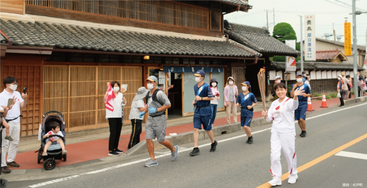 聖火リレー（杉戸町・宮代町）