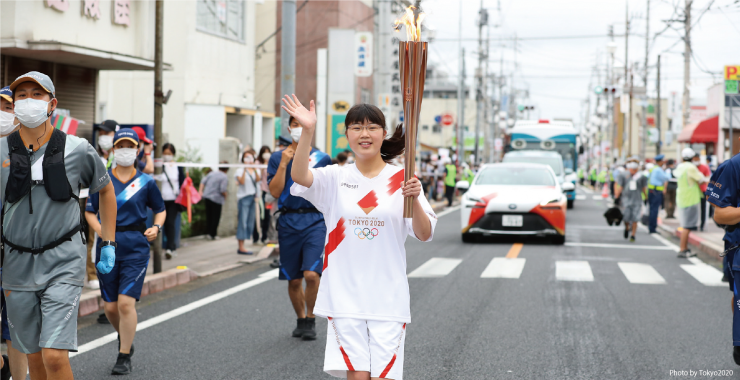 聖火リレー（鴻巣市・北本市）