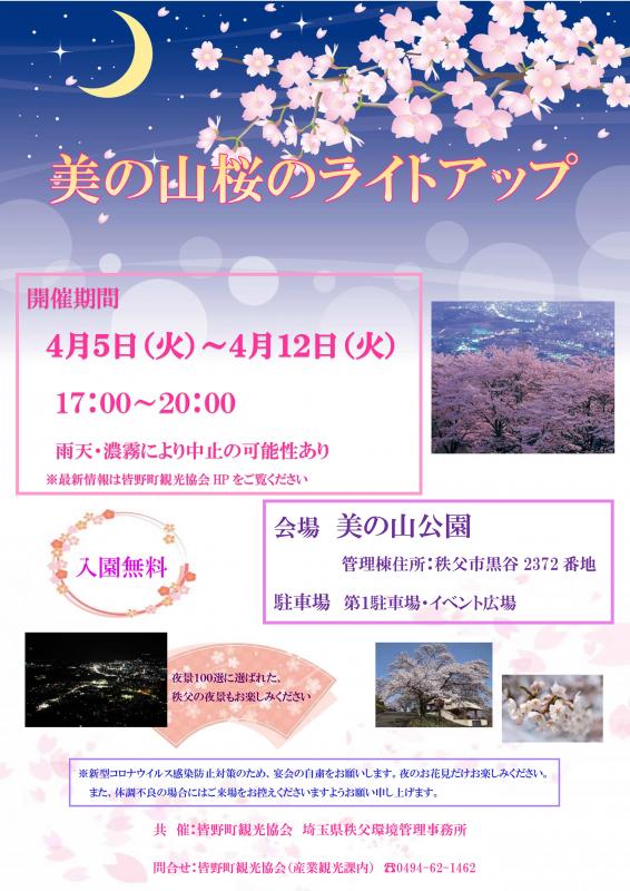 桜ライトアップチラシ