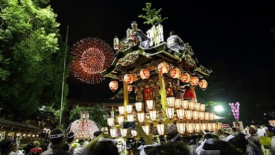 秩父川瀬祭の川瀬と屋台の行事 [秩父市]_400