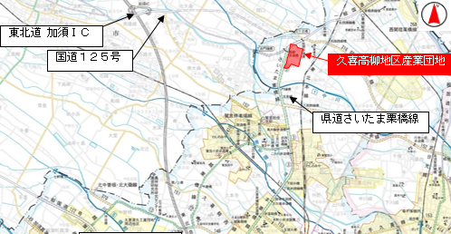 久喜高柳の位置