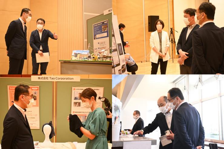 ふれあい訪問で狭山市ビジネスサポートセンターを訪問する知事2