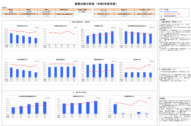 R3経営比較分析表（水道）の画像