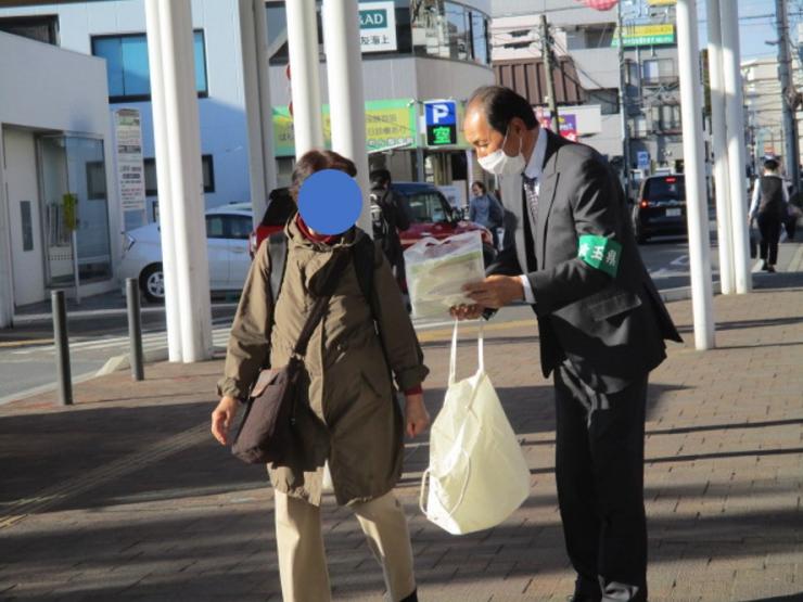 自転車盗防止キャンペーングッズ配布2