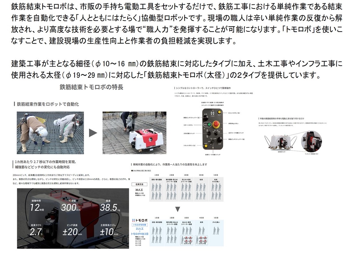 建ロボテック株式会社PR画像・詳細はPDFファイルにて