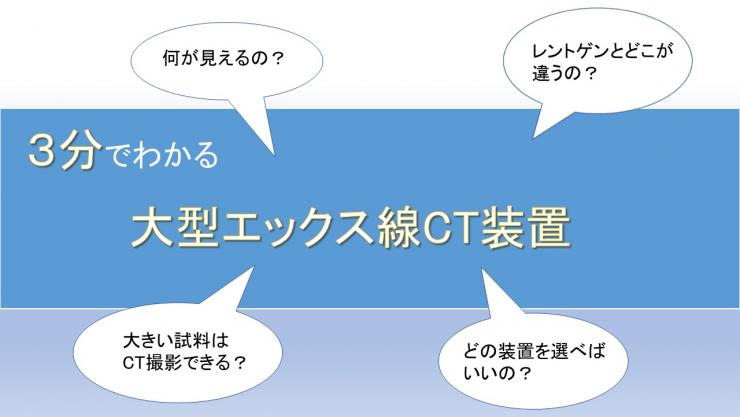 3分でわかる大型X線CTへのリンク