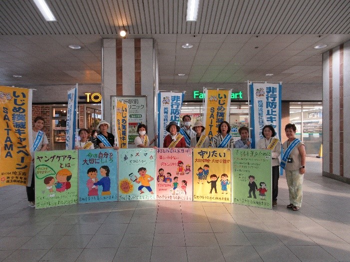 新田駅でのキャンペーンの様子2