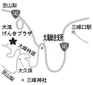大滝の地図