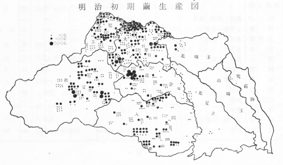 明治初期の繭生産図