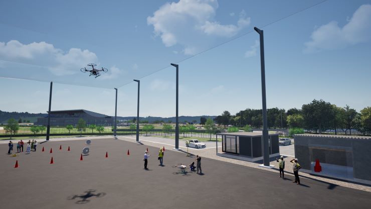 ネット付きドローン