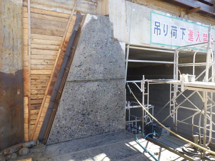 橋台部撤去状況