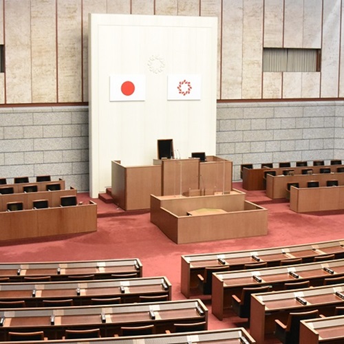 議場の写真