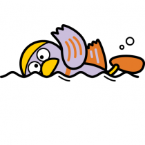 泳ぐコバトン