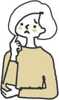 悩む人のイラスト