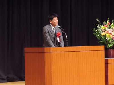 写真：議長祝辞