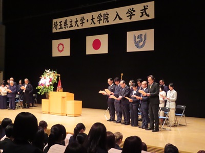 入学式の様子