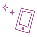 スマホのイラスト