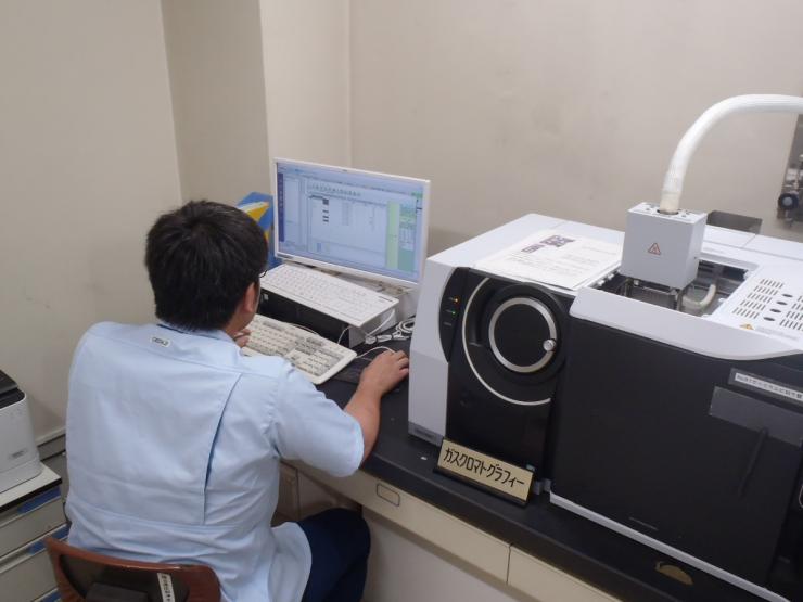 GC-MSによるカビ集物質の測定