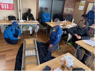 久喜市菖蒲第11区自主防災会の訓練時の様子