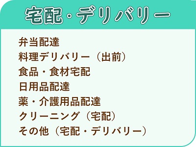 カテゴリ（宅配・デリバリー）