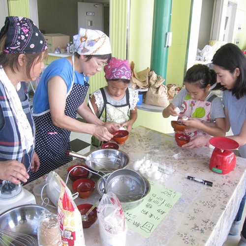 郷土料理（おやき）教室の写真