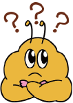 クマムシくんが考えているイラスト