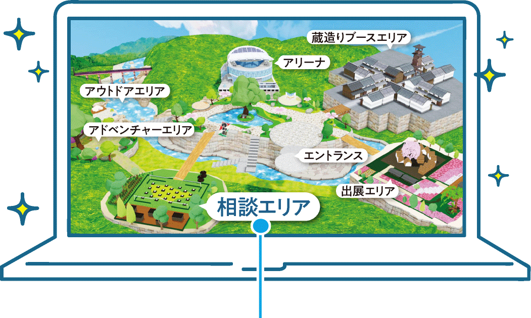 バーチャル埼玉の地図