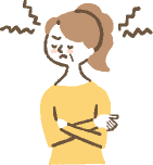 イライラしている人のイラスト